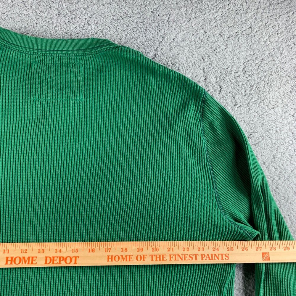 NEW Aeropostale T Shirt Mens 3XL Green Thermal Waffle Knit Pullover Heavyweight - Picture 16 of 16